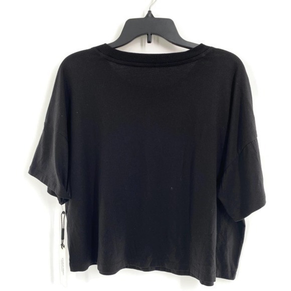Calvin Klein Performance Logo Cropped T-Shirt-XL Black - Picture 3 of 3